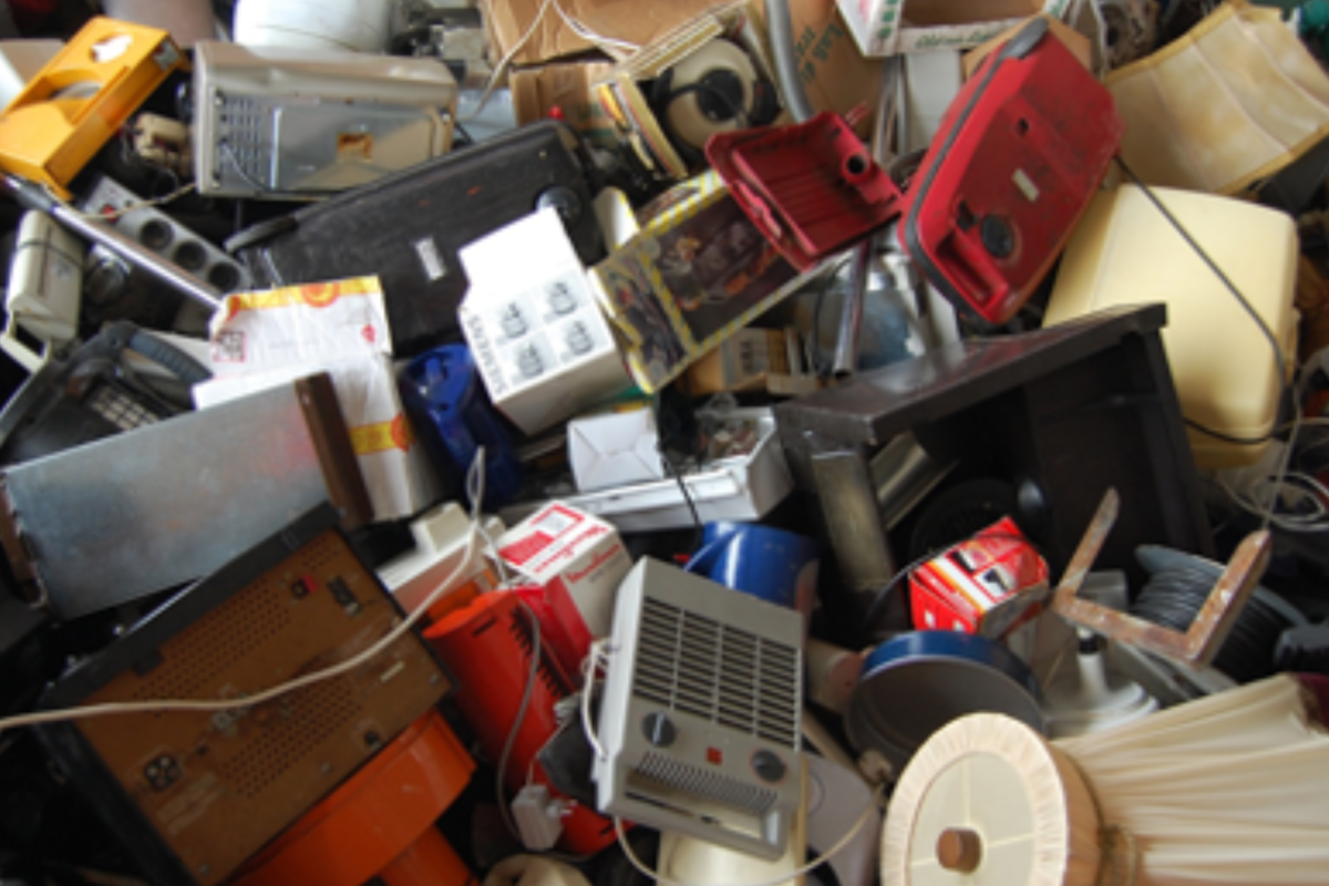 THAT ELECTRONIC & CLOTHING WASTE PILES UP. SO WHERE TO PUT IT?