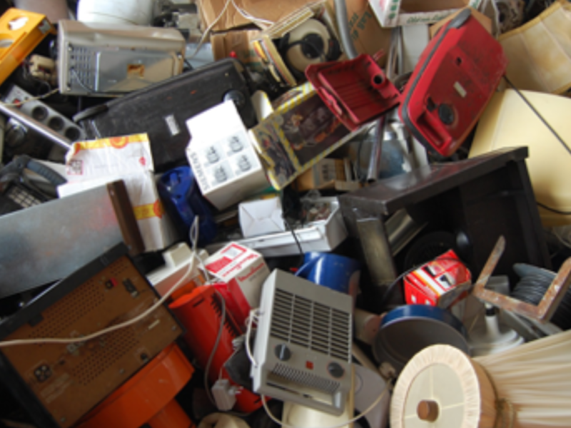 THAT ELECTRONIC & CLOTHING WASTE PILES UP. SO WHERE TO PUT IT?